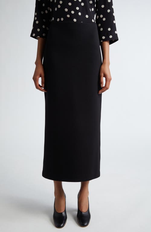 Shop Max Mara Flou Stretch Jersey Skirt In Black