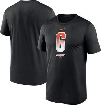 Nike SAN FRANCISCO GIANTS Men Adult LARGE Short Sleeve THE CITY Logo T Shirt