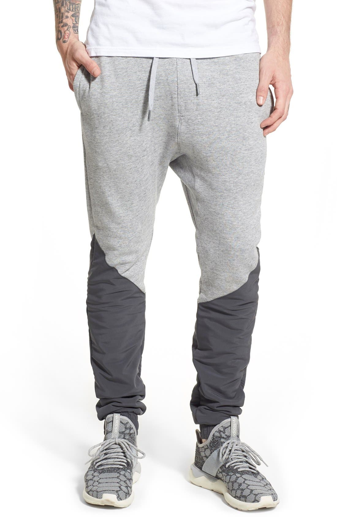 ZANEROBE 'Dropshot' Mixed Media Drawstring Jogger Pants Nordstrom