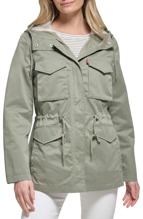 levi's Utility Hooded Anorak Jacket in Sea Green | Smart Closet