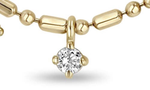 Zoë Chicco 14k Yellow Gold Prong Diamonds Diamond Dangle Collar Necklace, 16 In 14k Yellow Gold