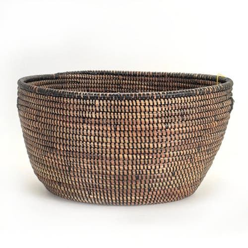 Shop Mbare Oval Storage Basket Monochrome In Black