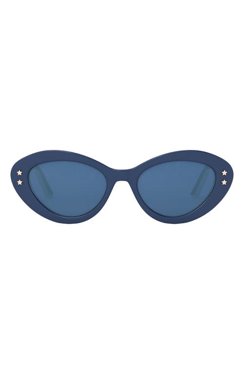 Shop Dior 'pacific B1u 53mm Butterfly Sunglasses In Shiny Blue/blue