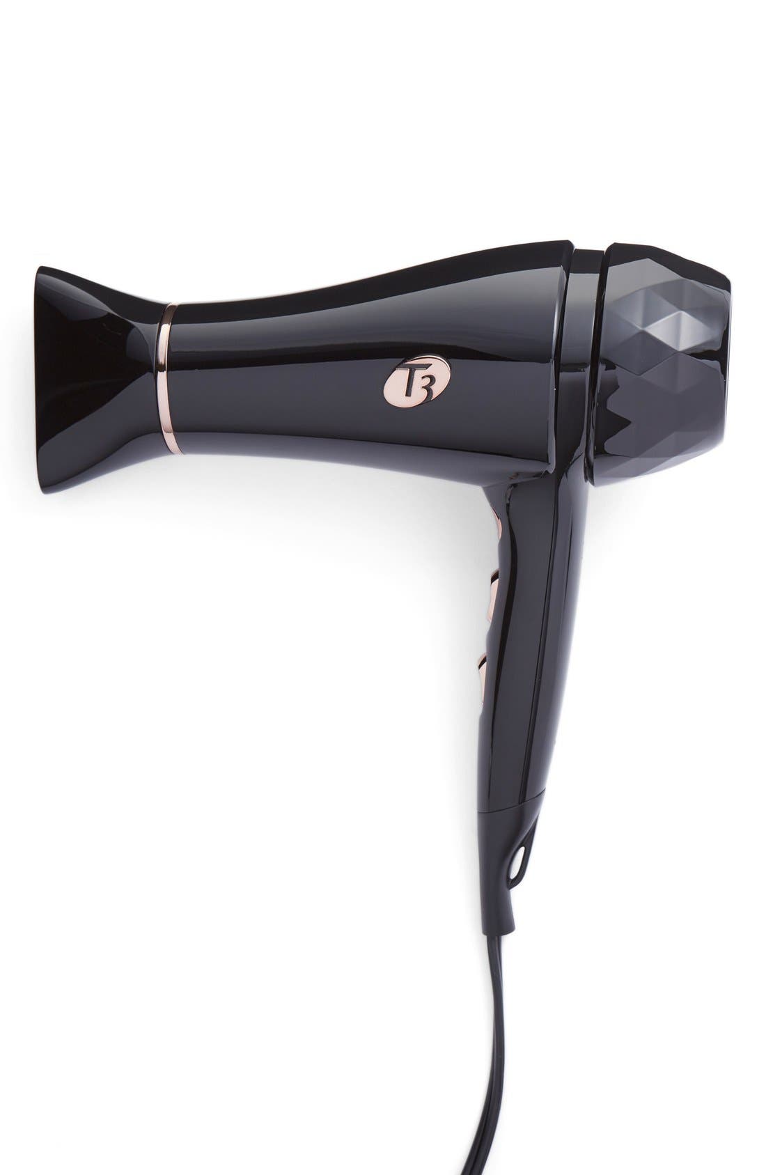 T3 'Featherweight 2 Black & Rose Gold' Hair Dryer (200 Value