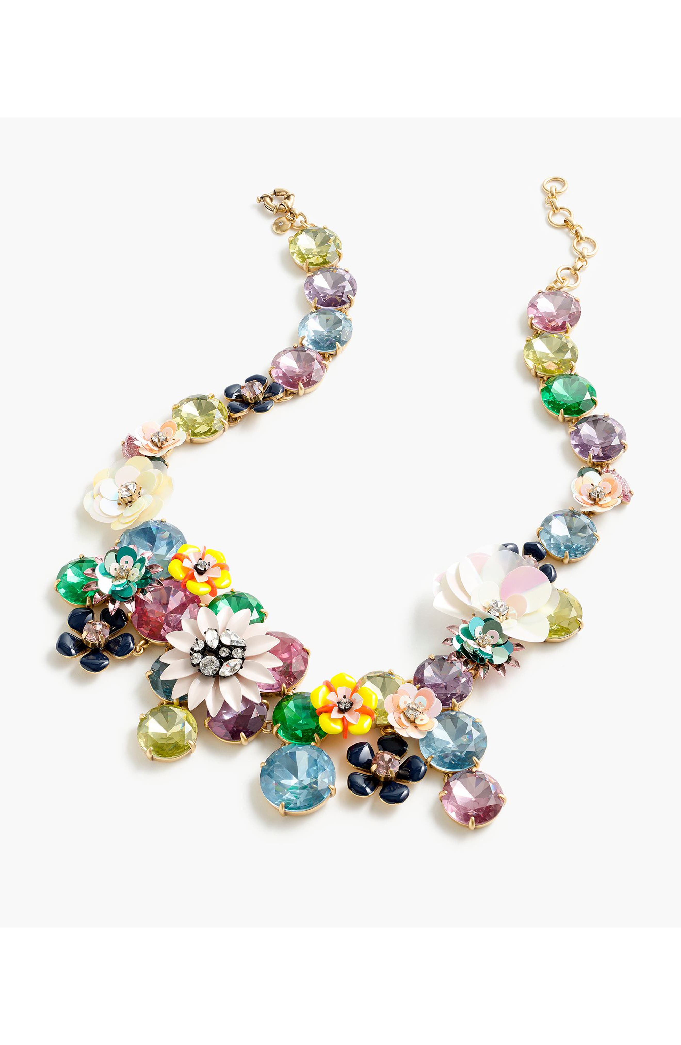 J.Crew Flower Statement Necklace Nordstrom