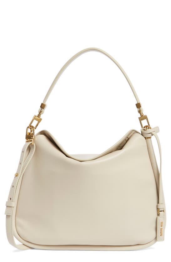 Shop Ted Baker Leather Satchel In White Leather Smooth