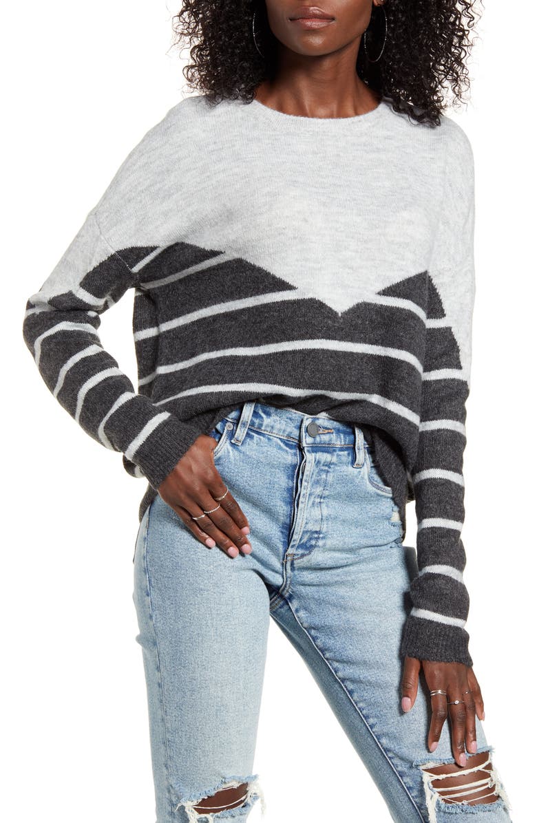 VERO MODA Colorblock Stripe Sweater | Nordstrom
