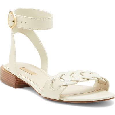 Louise Et Cie Arstan Ankle Strap Sandal- White