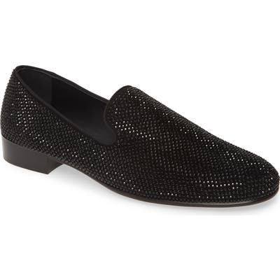 Giuseppe Zanotti Glitter Loafer, Black