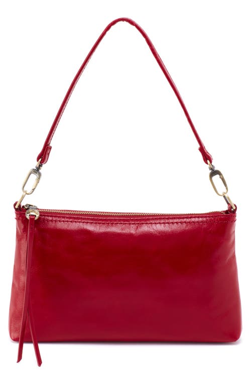 HOBO Darcy Convertible Leather Crossbody Bag in Crimson