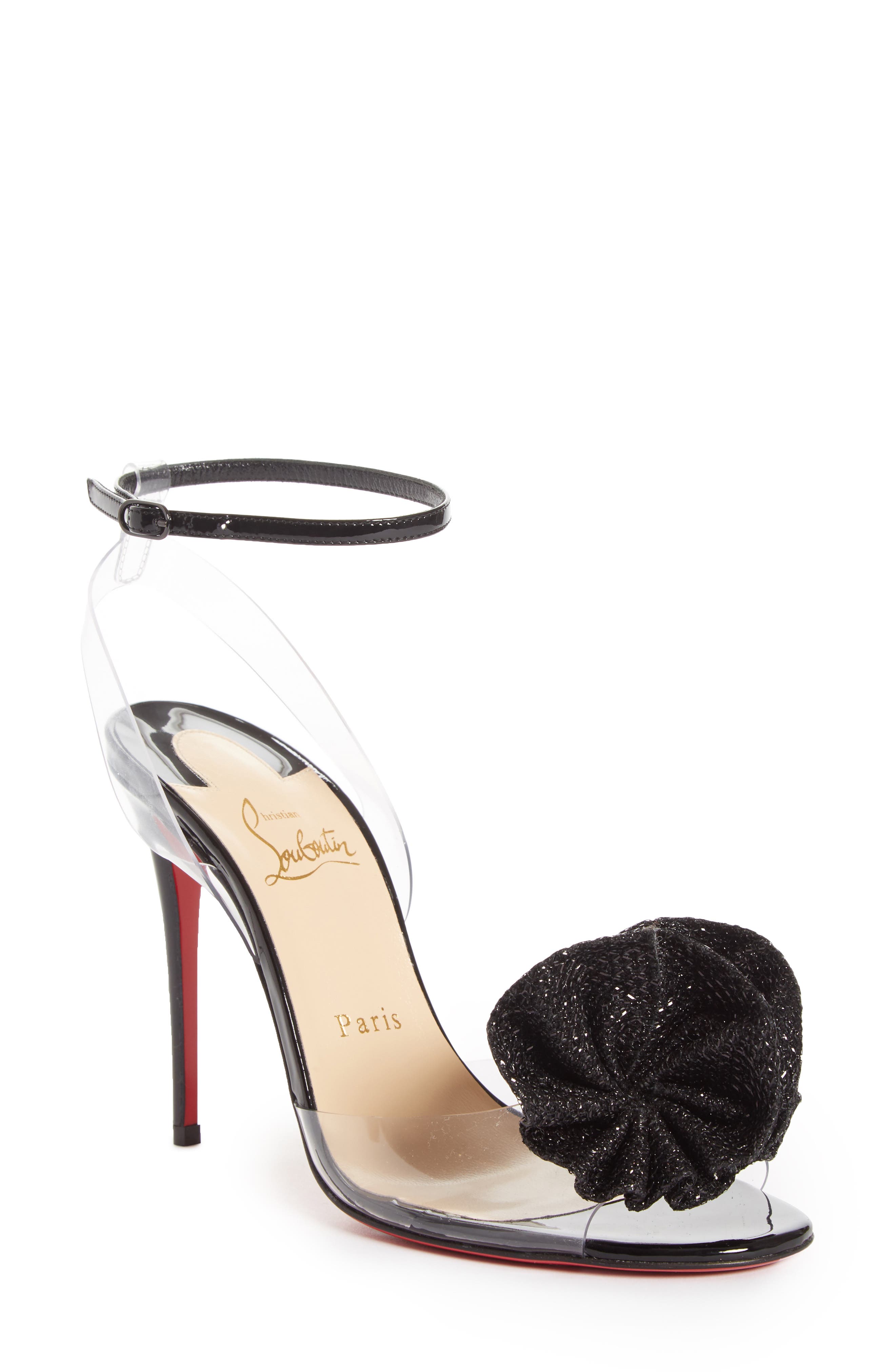 louboutin clear strap