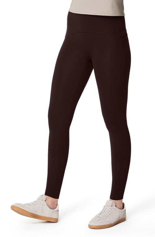 Shop Spanx ® Booty Boost Perfect Pocket 7/8 Leggings In Truffle Brown