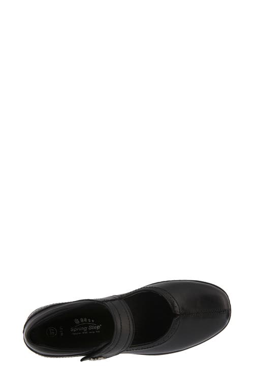 L'artiste By Spring Step L'artiste Amparo Flat In Black Leather