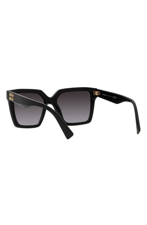 Shop Miu Miu 54mm Gradient Square Sunglasses In Black