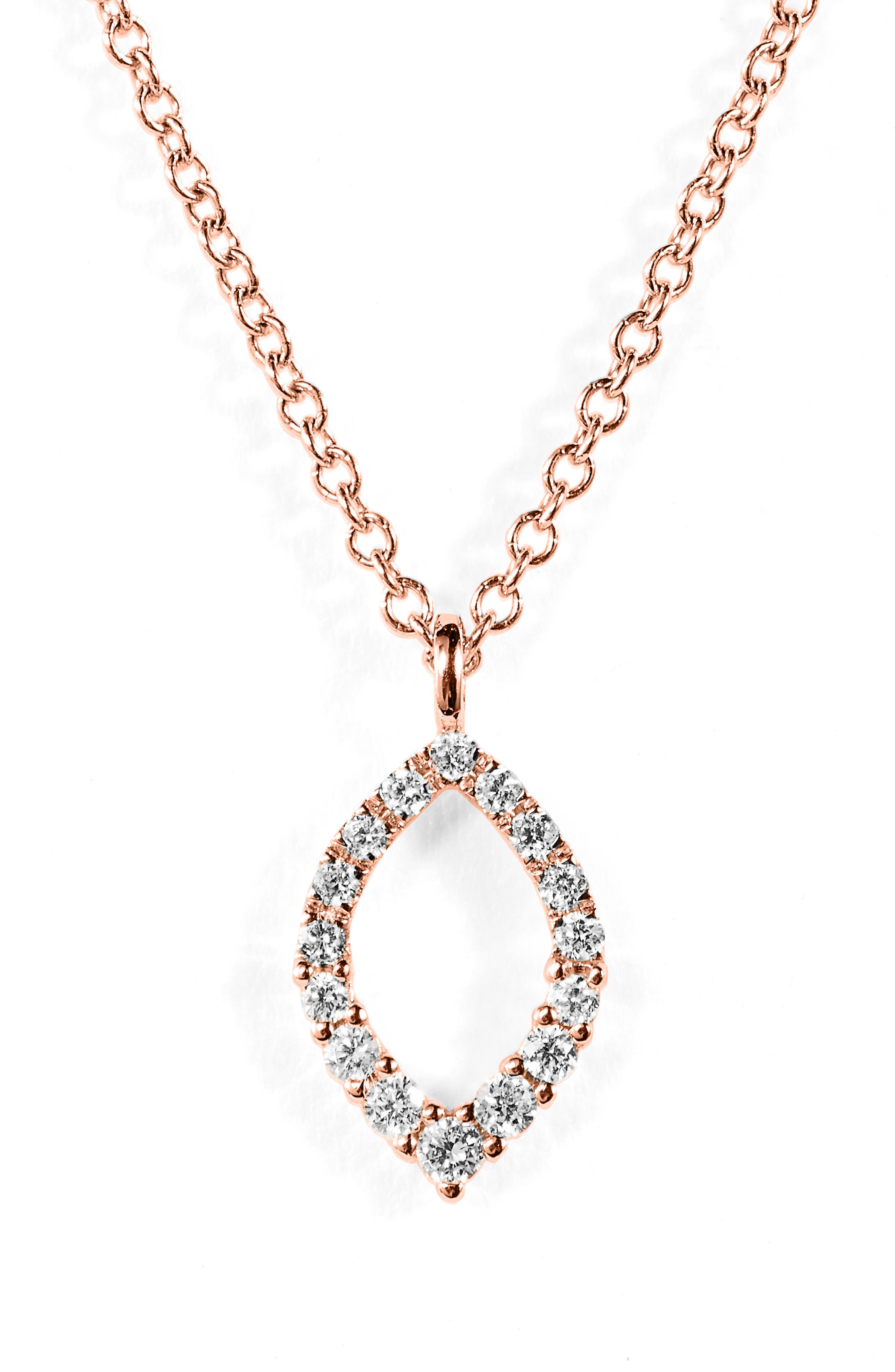 simple gold diamond necklace