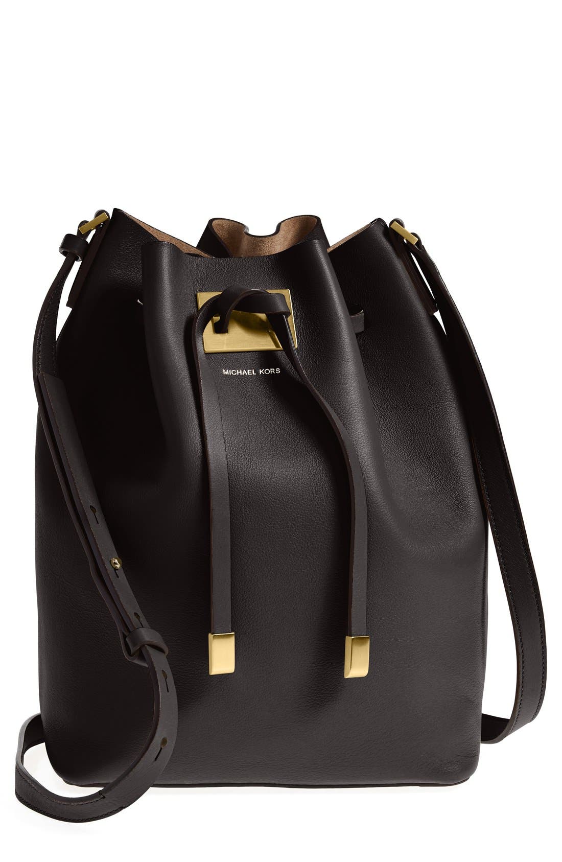 Michael Kors 'Large Miranda' Leather Bucket Bag Nordstrom