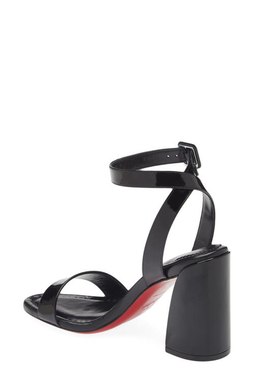 Shop Christian Louboutin Miss Sabina Sandal In Black/lin Black