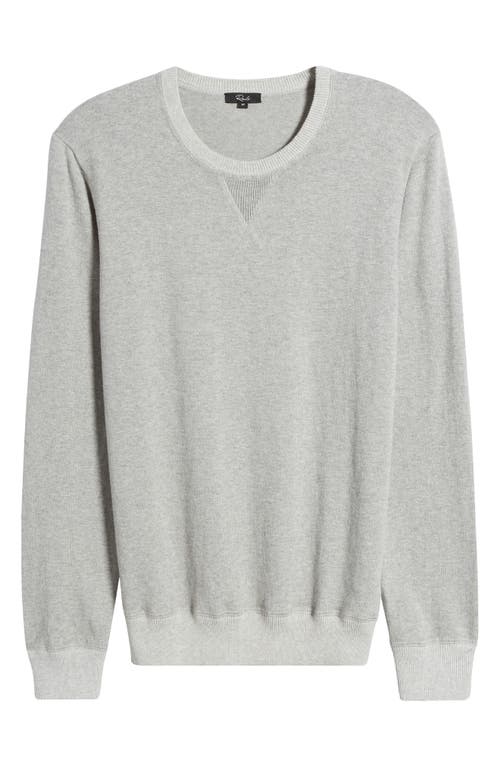 Shop Rails Burns Cotton & Cashmere Crewneck Sweater In Grey Heather