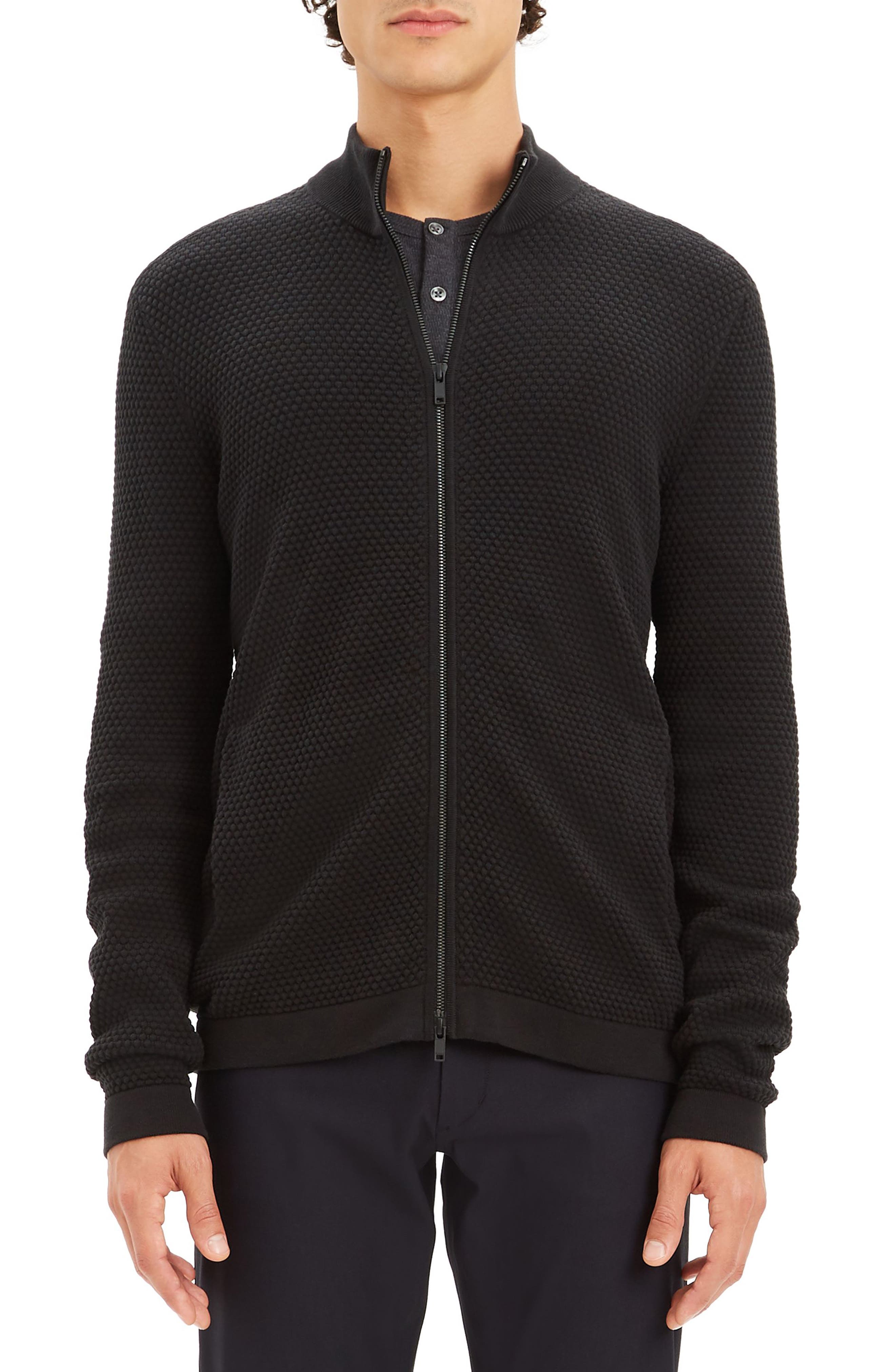 Theory Udeval Breach Slim Fit Zip Sweater Nordstrom