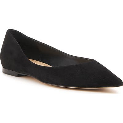 Botkier Annika Pointy Toe Flat, Black