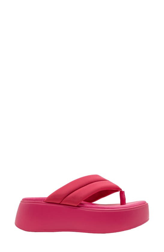 Shop Volatile La Paz Water Resistant Platform Flip Flop In Fuchsia