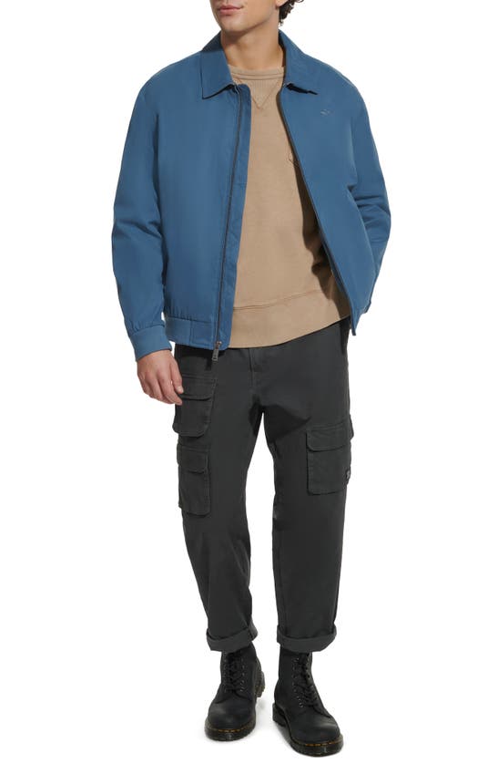 Dockers Micro Twill Golf Bomber Jacket In Blue