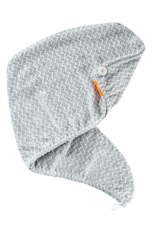 AQUIS Rapid Dry Lisse Hair Wrap Towel in Chevron at Nordstrom