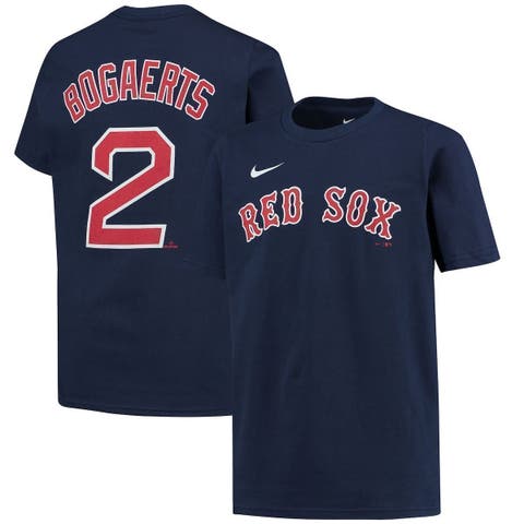 Youth Nike Xander Bogaerts Navy Boston Red Sox Player Name & Number T-Shirt