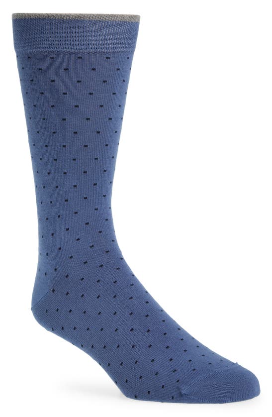 Ted Baker Sokkfff Neat Dott Dress Socks In Blue