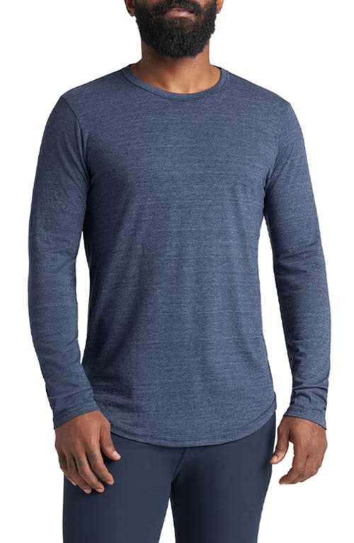 GOODLIFE GOODLIFE SCALLOP CREWNECK LONG SLEEVE T-SHIRT 