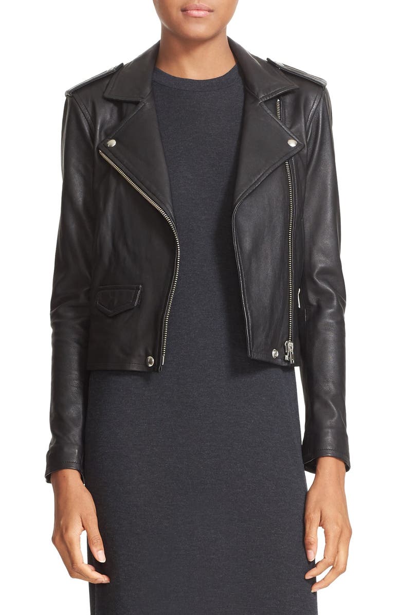 Ashville Lambskin Leather Moto Jacket