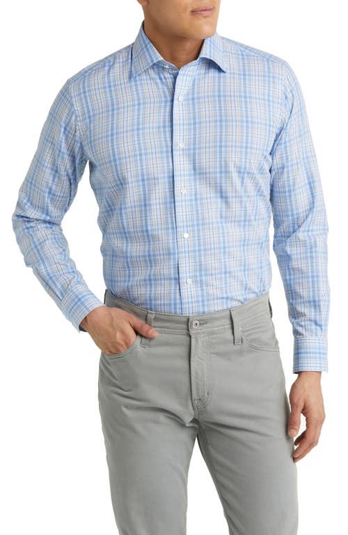Peter Millar Crown Crafted Beechers Cotton Sport Shirt Blue Frost at Nordstrom,