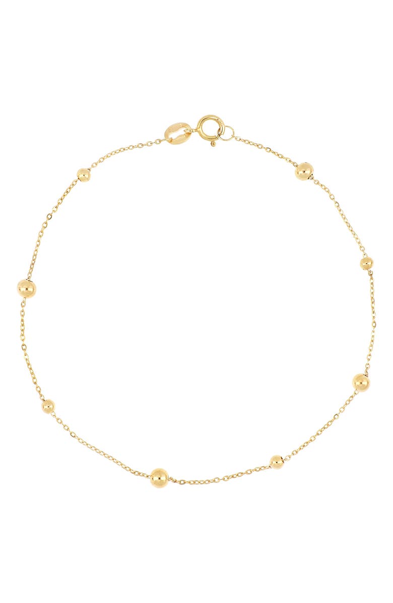 Bony Levy 14K Gold Alternating Beaded Chain Bracelet | Nordstrom