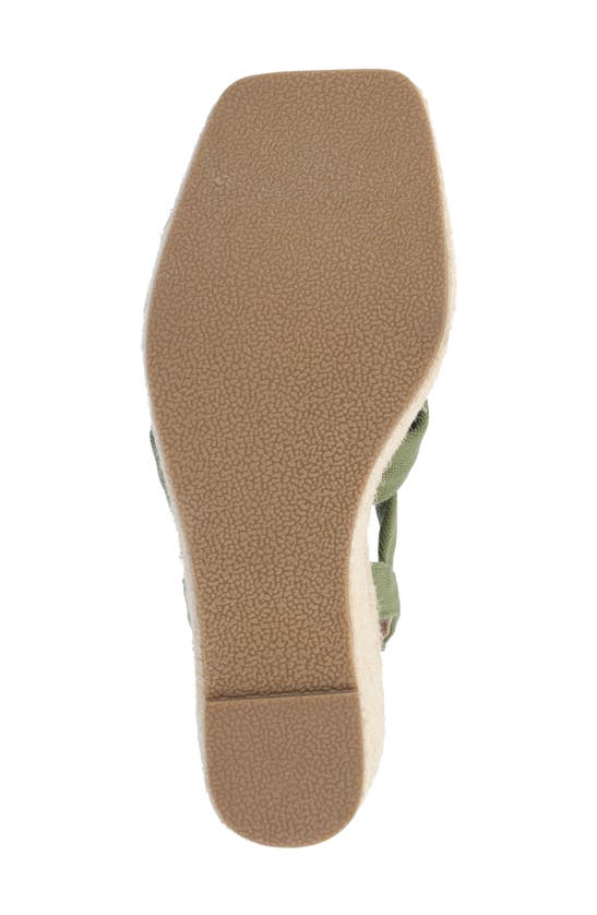 Shop Journee Collection Tru Comfort Santorynn Platform Wedge Espadrille Sandal In Olive