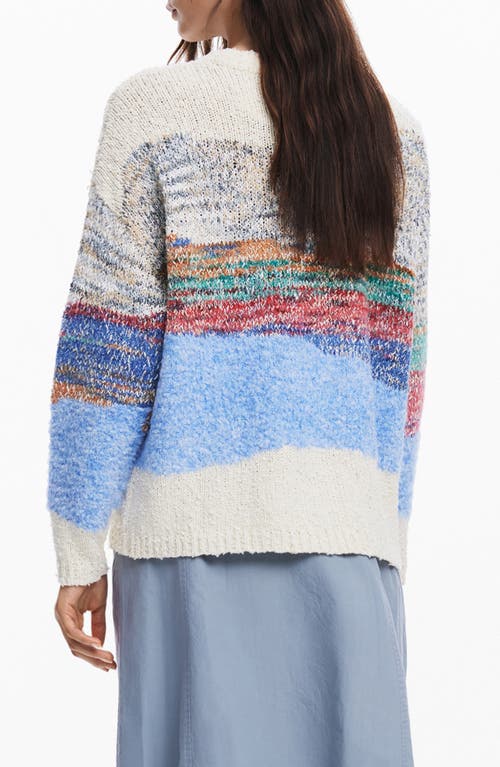 Desigual Chunky Knit Sweater In Mix
