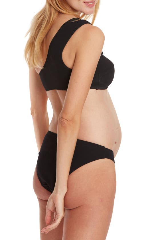Shop Cache Coeur Bayside Two-piece Maternity Swimsuit In Black