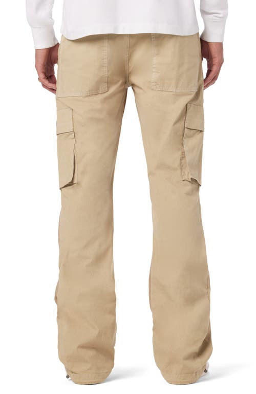 Shop Hudson Jeans Walker Kick Flare Ripstop Cargo Jeans In Ripstop Khaki