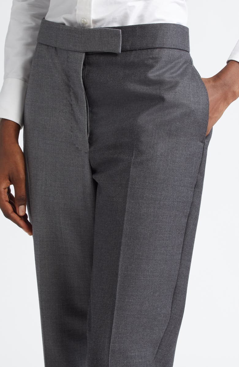 Thom Browne Classic Funmix Wool Twill Trousers, Alternate, color,