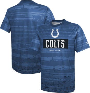 New Era Men's New Era Royal Indianapolis Colts Combine Authentic Sweep  T-Shirt