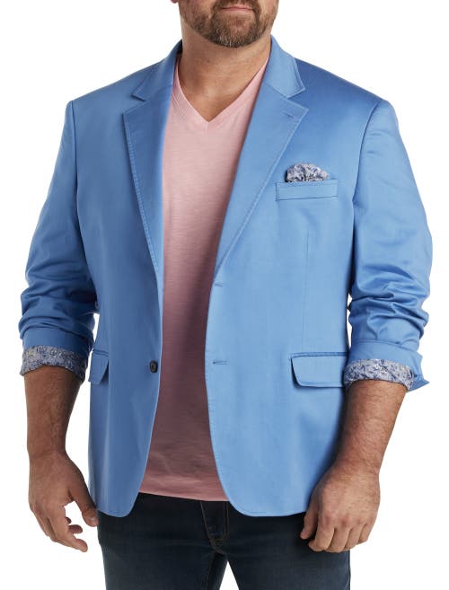 Shop Oak Hill By Dxl Floral-lined Sport Coat In Blue