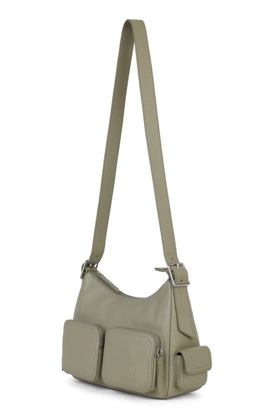 Shop We-ar4 The Cargo Leather Crossbody Bag In Sage