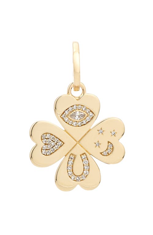 ADINA REYTER ADINA REYTER GOOD LUCK DIAMOND CLOVER PENDANT