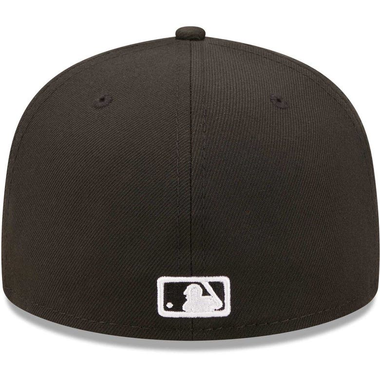 Shop New Era Milwaukee Brewers  Black On Black Dub 59fifty Fitted Hat