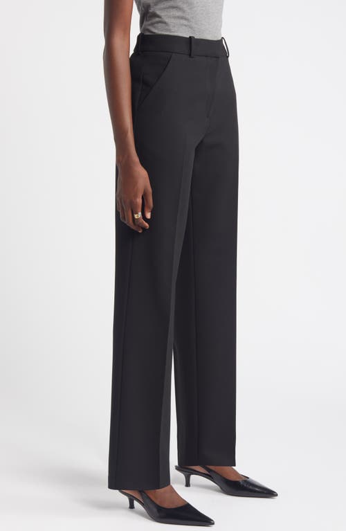 Shop Nordstrom Straight Leg Pants In Black