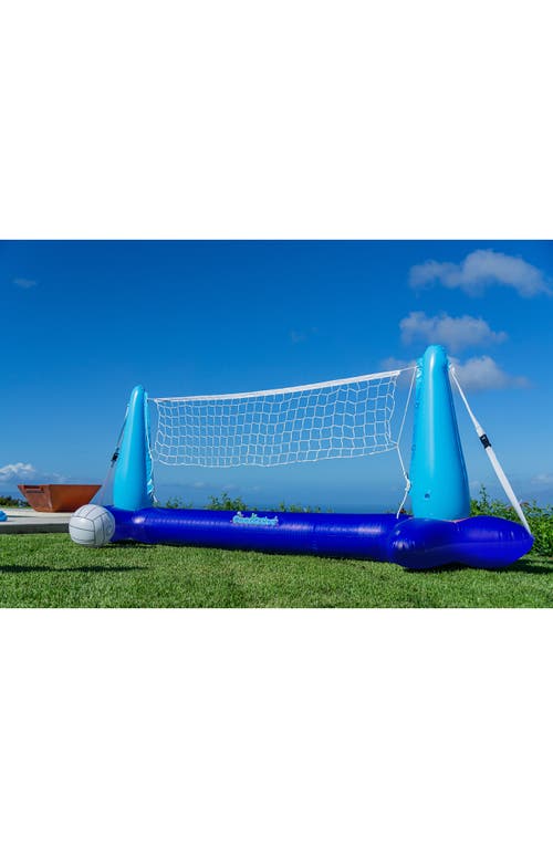 Shop Poolcandy Inflatable Volleyball Net In Blue/coral