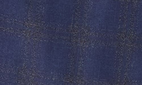 Gino Vitale Slim Fit 3-piece Tailored Check Suit In Blue