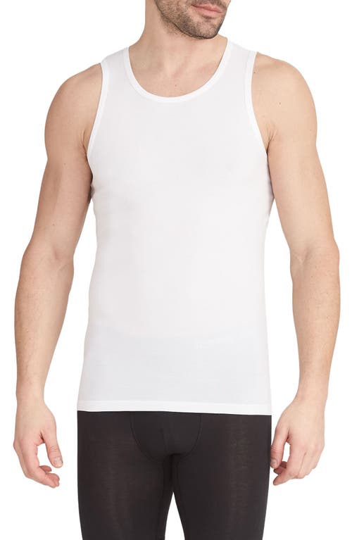 Tommy John 2-Pack Cool Cotton Slim Fit Tanks White Double at Nordstrom,