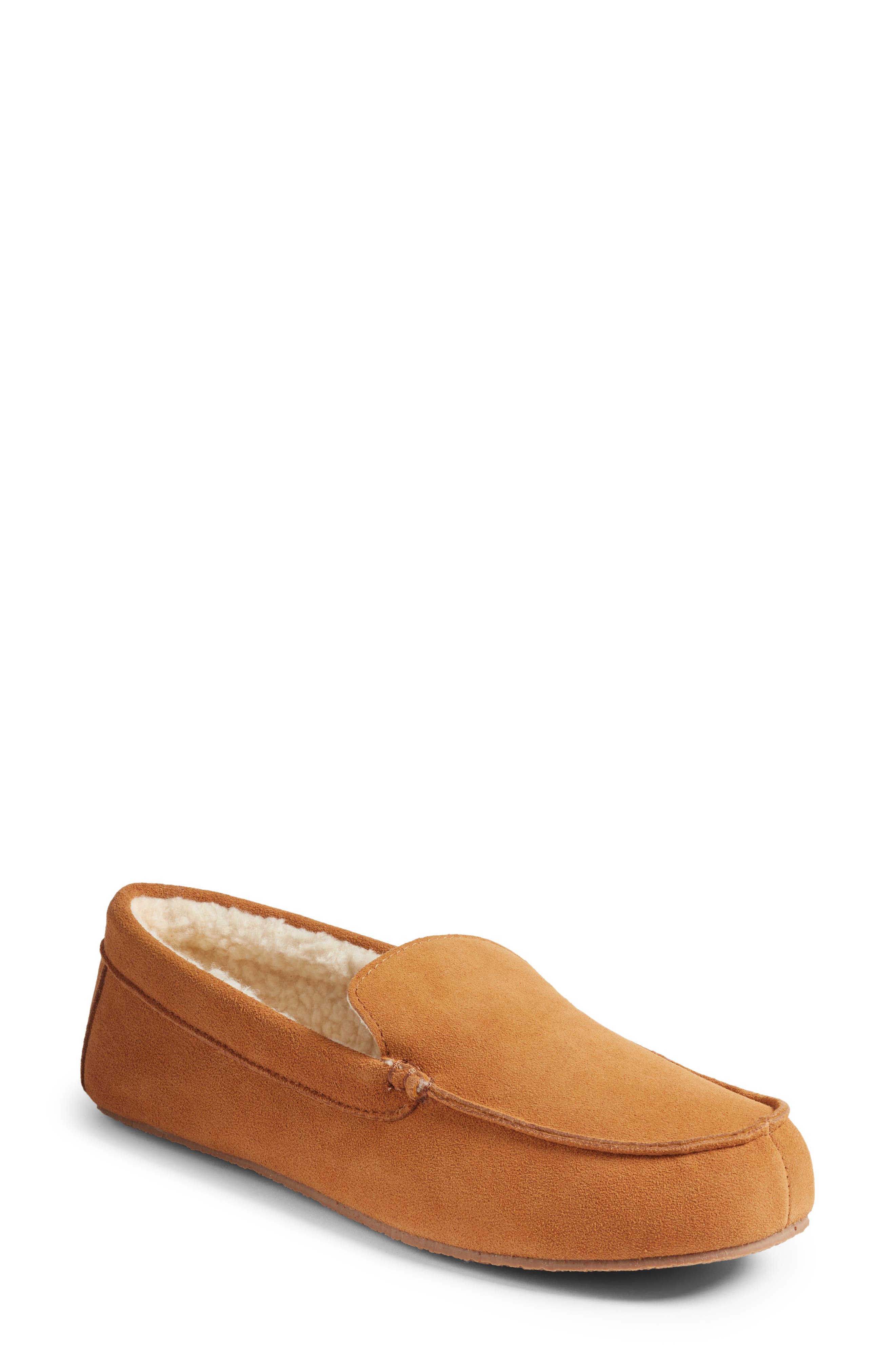 suede moccasin slippers