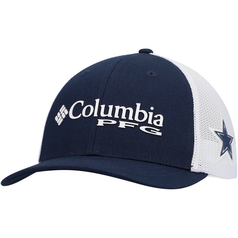 Columbia Kids' Youth  Navy Dallas Cowboys Pfg Mesh Snapback Hat