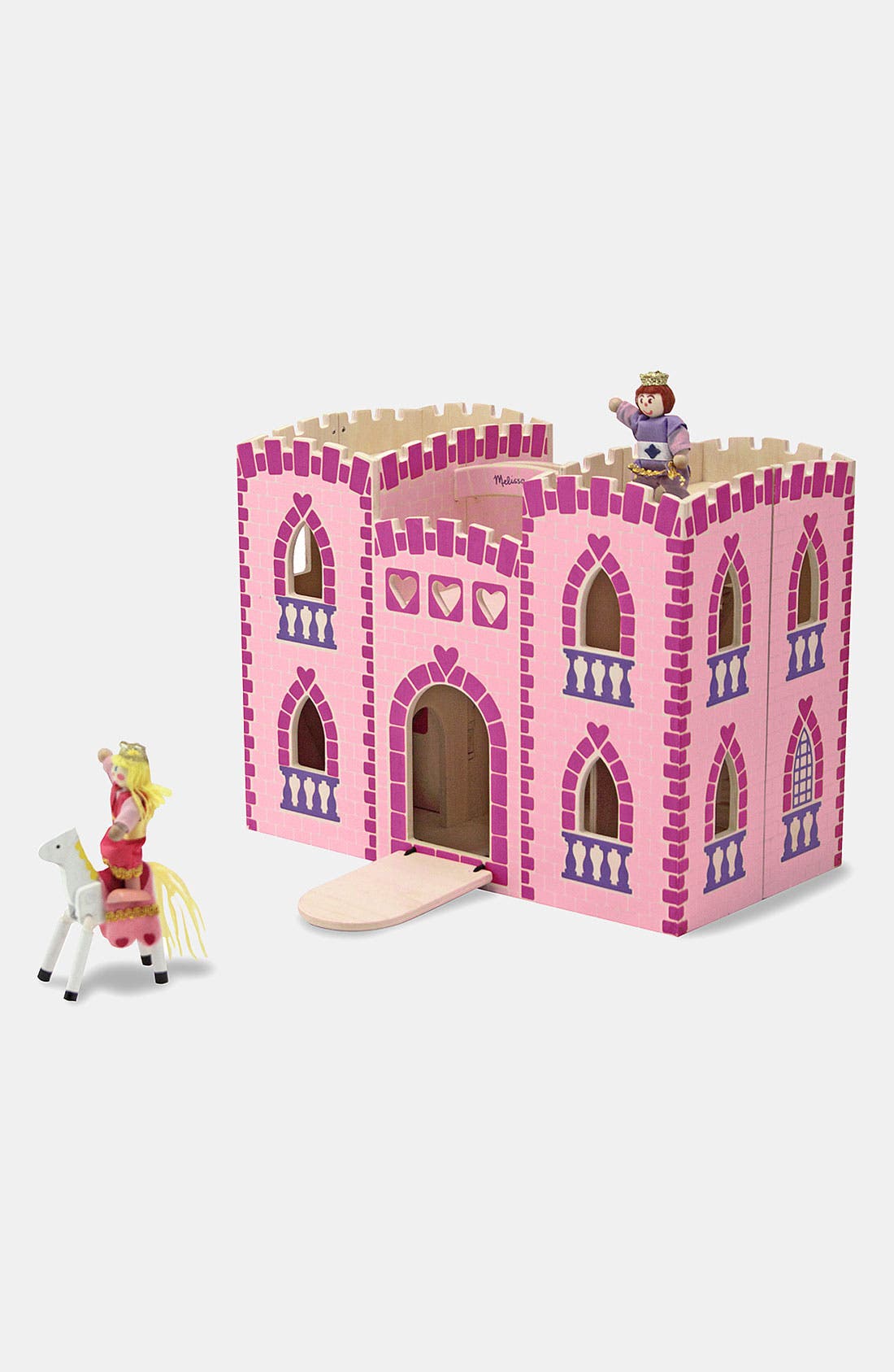 UPC 000772037082 product image for Melissa & Doug Fold & Go Princess Castle Pink One Size | upcitemdb.com